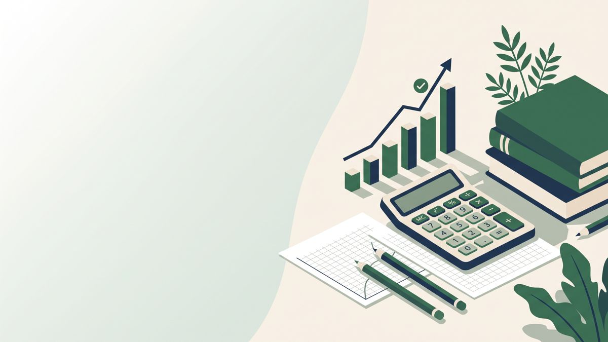 Calculator and chart representing student merit tools